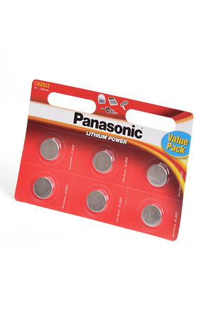 Panasonic Lithium Power CR-2032EL/6BW CR2032 BL6