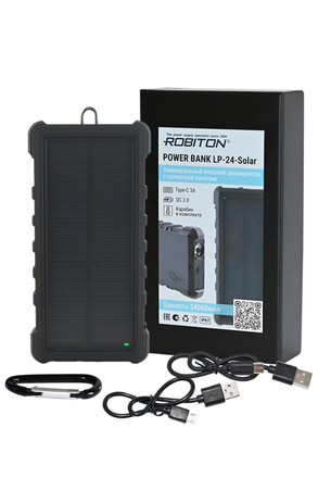 ROBITON POWER BANK LP-24-Solar Type-C 24000мАч