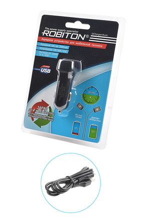 ROBITON QCharger/Auto (12-24V) + MicroUSB, 1м BL1