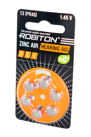 ROBITON HEARING AID R-ZA13-BL6 13 PR48 DA13 V13A BL6