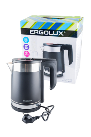ERGOLUX ELX-KS10-C02 электрический, черный с нерж. сталью