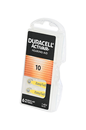 DURACELL HEARING AID 10 в пласт. боксе 6 шт