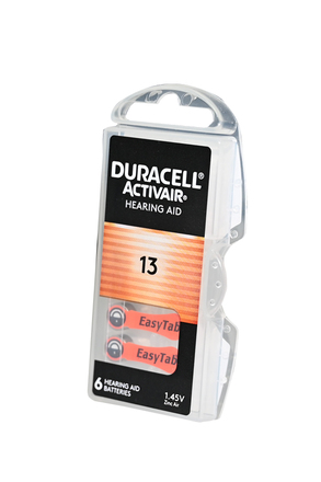 DURACELL HEARING AID ACTIVAIR 13 в пласт. боксе 6 шт