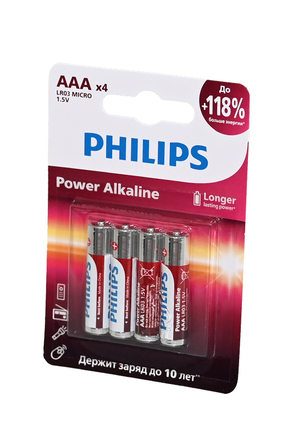 PHILIPS Power Alkaline LR03P4B/51 LR03 BL4
