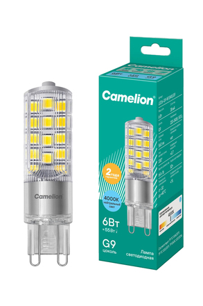 Camelion LED6-G9-NF/845/G9 6Вт 4000K BL1