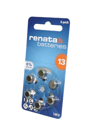 RENATA Zinc-Air 13 (0% Hg) BL6