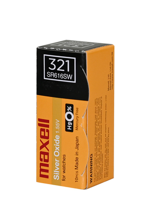 MAXELL SR616SW 321 (0%Hg), упак. 10 шт