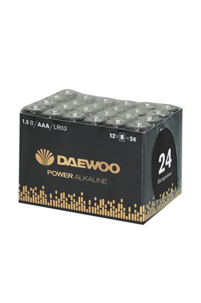 DAEWOO POWER Alkaline LR03 в упаковке 24 шт
