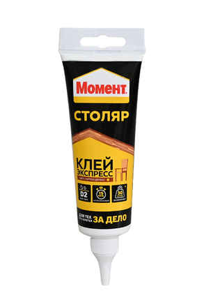 Момент Столяр экспресс клей цв.светлого дерева (125 г) BL1
