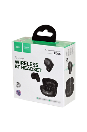 HOCO EQ25 Unimpeded беспроводные TWS с боксом для зарядки, Bluetooth 5.4, чёрный BL1