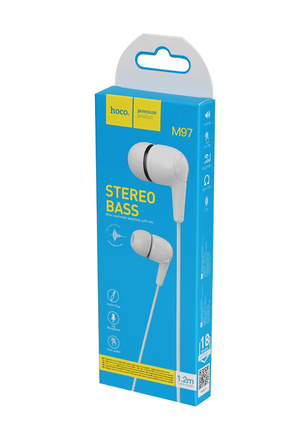 HOCO M97 Enjoy с микрофоном, 1,2м, белый BL1