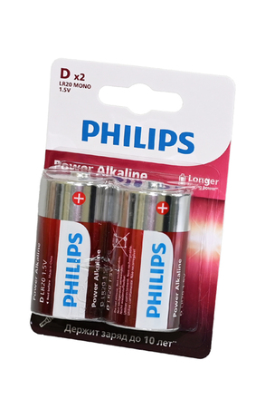 PHILIPS Power Alkaline LR20P2B/97 LR20 BL2
